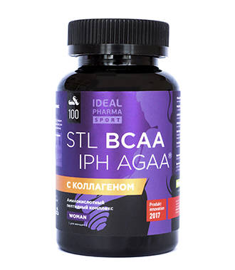 обзор бцаа STL BCAA Collagen IPH AGAA (таблетки) ideal pharma peptide